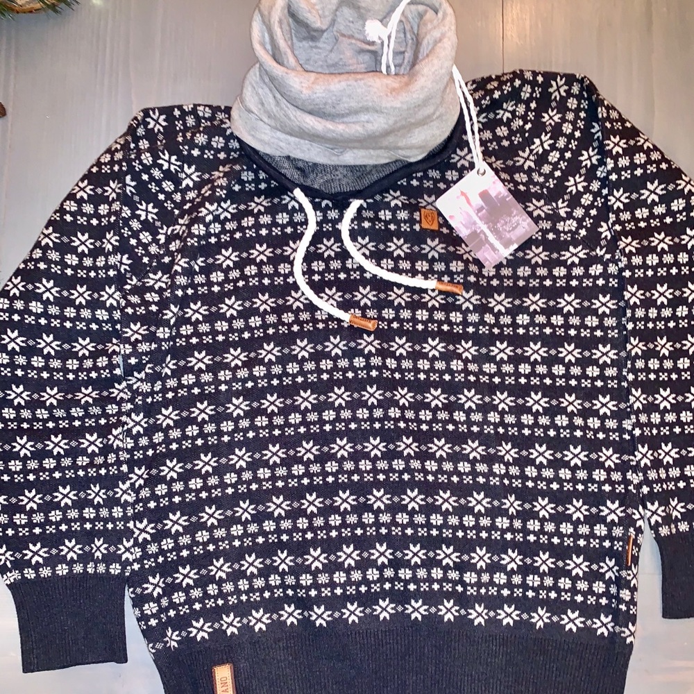 Men’s naketano cowl neck sweater